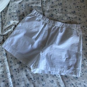 Aritzia White Cotton Shorts